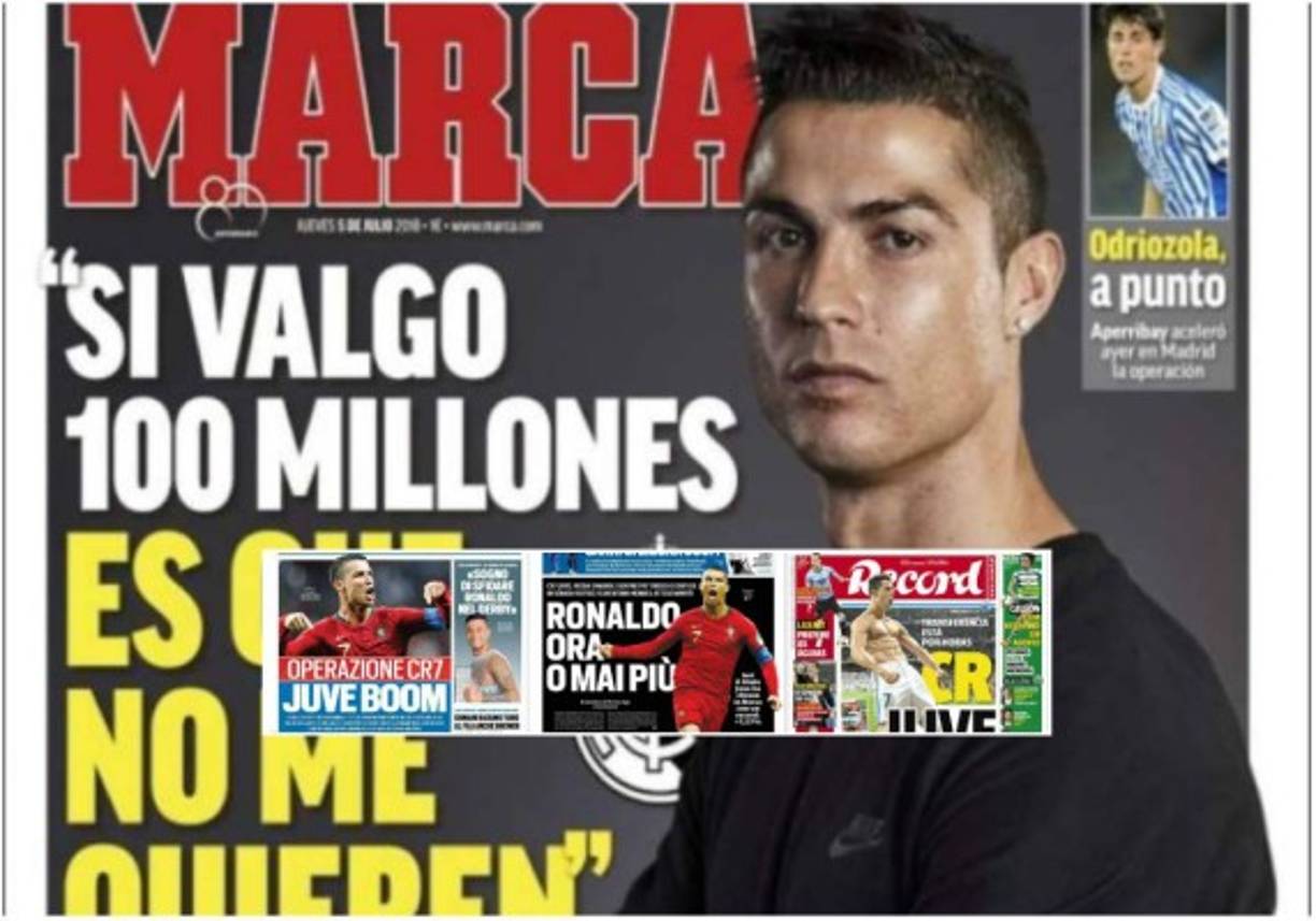 Cristiano ha acaparado las portadas de los medios más grandes del mundo.