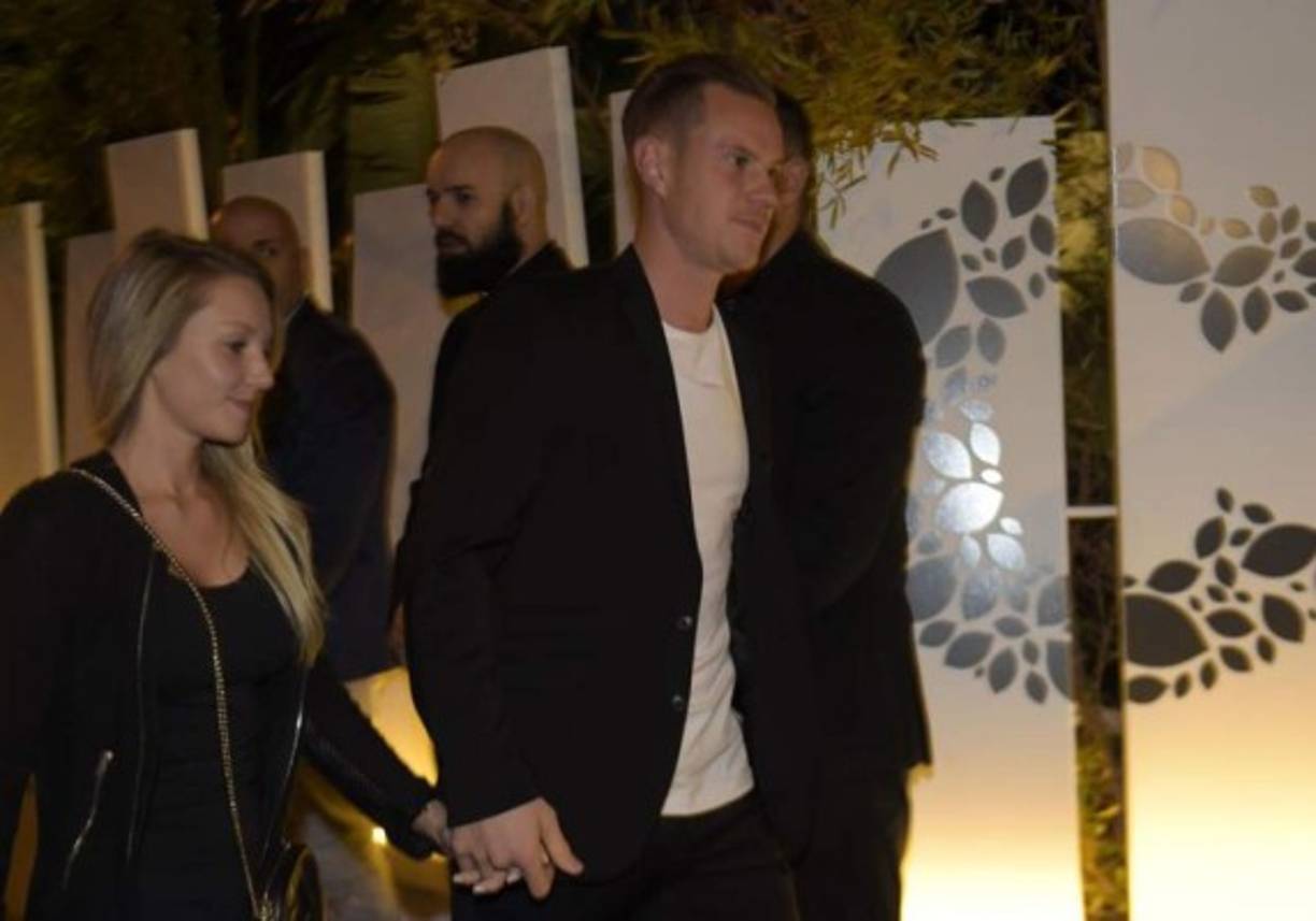 Marc-André ter Stegen y su novia Daniela.