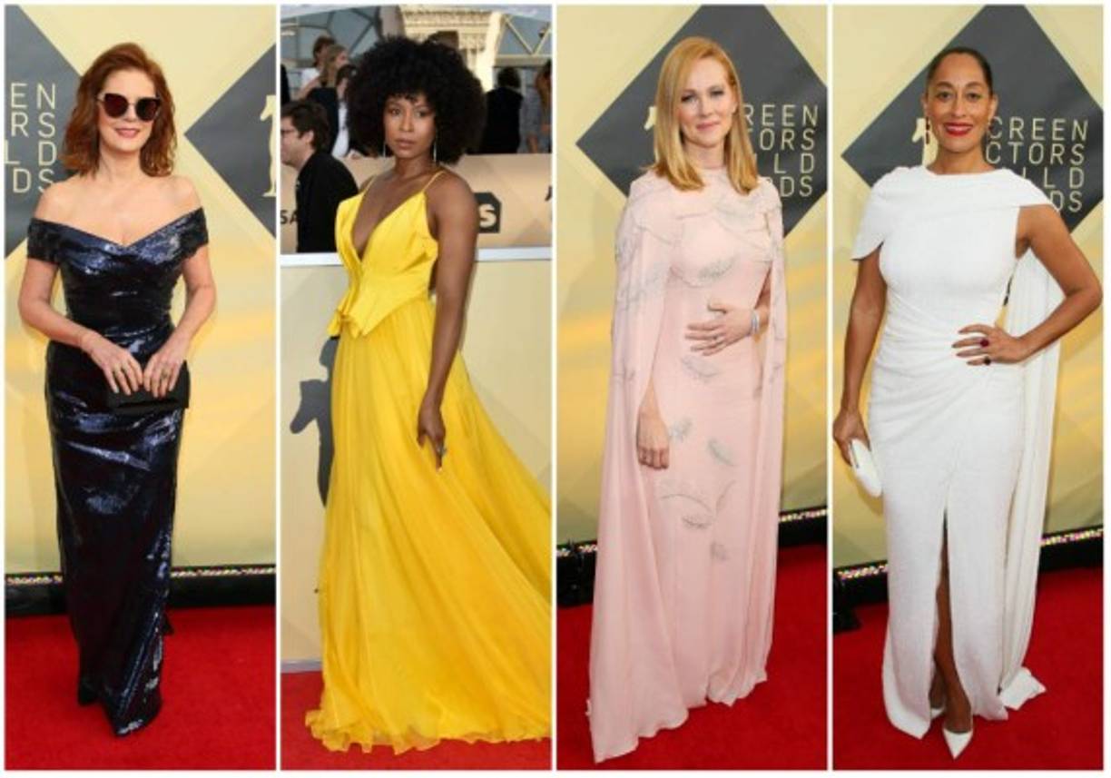 Las estrellas desfilan por la alfombra roja para la 24 entrega de los SAG Awards 2018.