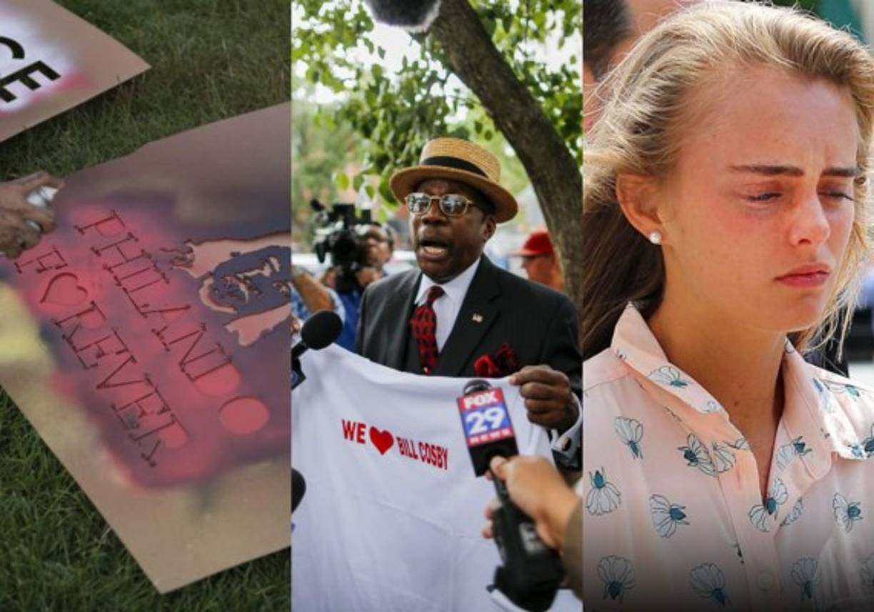 El caso de asaltó sexual de famoso comediante Bill Cosby, el policia acusado de disparar contra un civil y fue captado en un Facebook Live, y el juicio de una joven acusada de alentar a su novio al suicidio.<br/><br/>Aunque los casos no se relacionan, cada uno era inusual; esta semana los tres llegaron a una conclusión y sus deselances sacuideron a la nación y sorprendieron a más de uno. <br/>