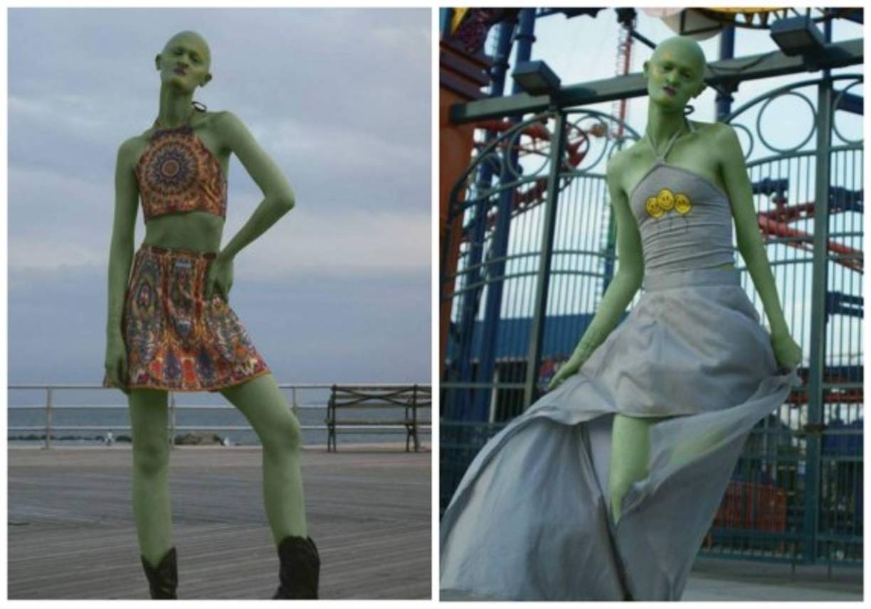 Por su aspecto inusual fue difícil iniciar una carrera, pero ahora es exactamente su imagen la que atrae contratos en la industria de la moda.