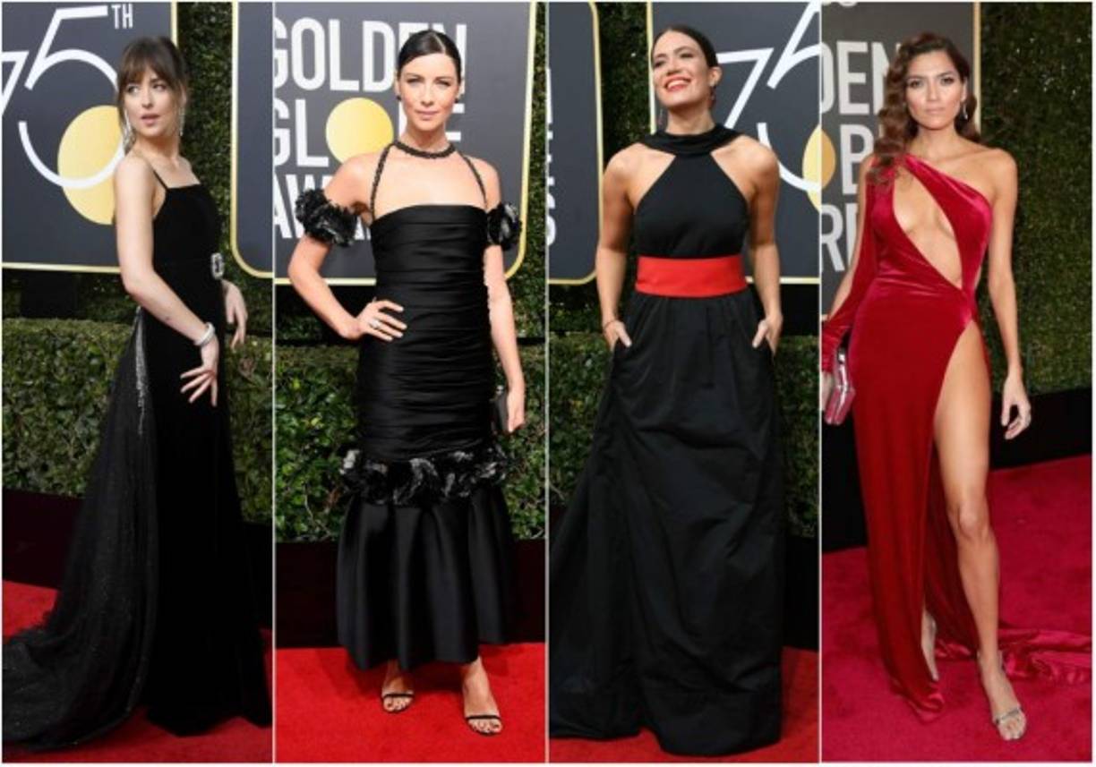 Solidaridad. Fue la mayor declaración de moda en la alfombra roja de los Globos de Oro, ya que las mujeres vestían de negro para mostrar su apoyo a la iniciativa Time's Up para luchar contra el abuso sexual y promover la igualdad de género en Hollywood y más allá.<br/><br/>A pesar de que la paleta de colores era algo limitada algunas estrellas se las arreglaron para destacar, aunque no todas de una forma positiva.<br/>