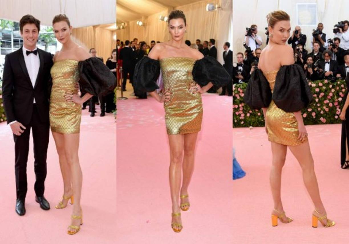 La supermodelo Karlie Kloss llegó acompañada de su esposo, Joshua Kushner, hermano de Jared Kusher, yerno de Donald Trump.