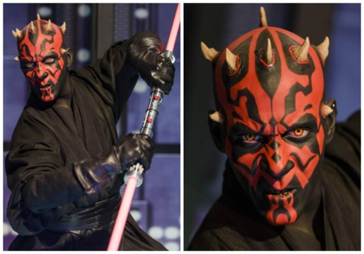 Darth Maul es personificado en el museo de cera.