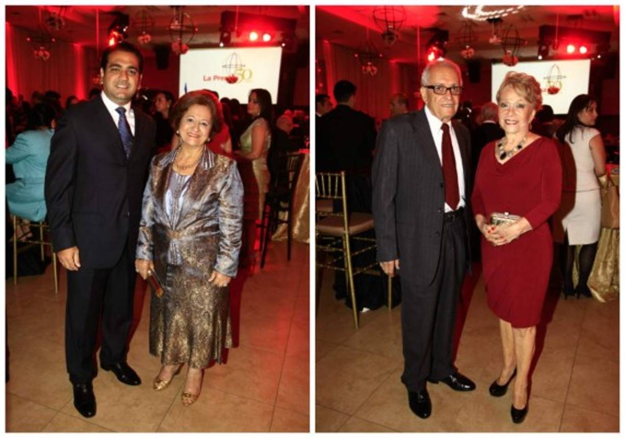 Ricardo y Mary Handal junto a Pito y Arline Pérez.