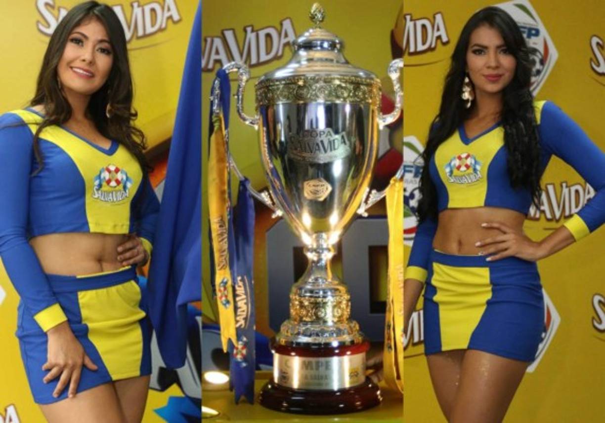 Hoy estas hermosuras de chicas engalanaron el evento de la presentación de la Copa del Torneo Clausura 2017 de la Liga Nacional.