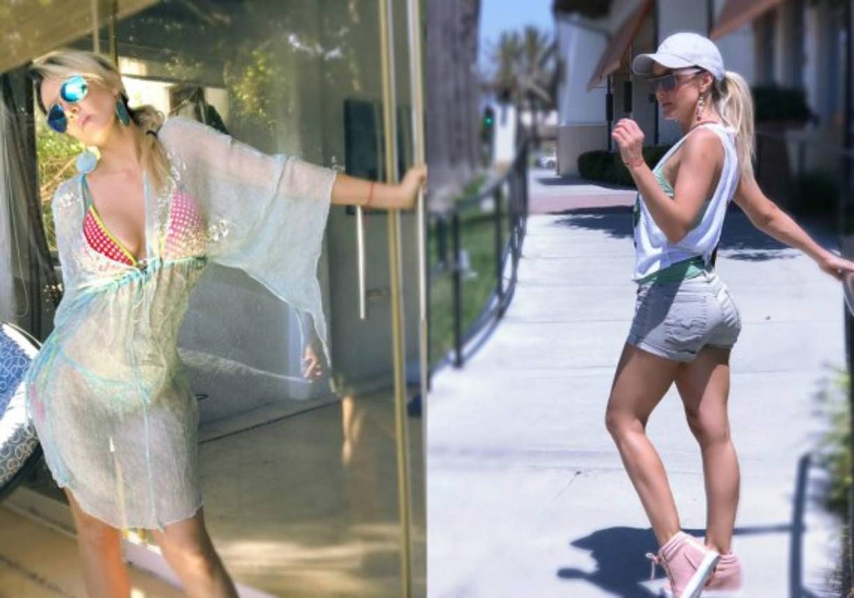 La mexicana ha protagonizado candentes fotografías en sus redes sociales donde aparece en diferentes bikinis mostrando su curvilínea figura.