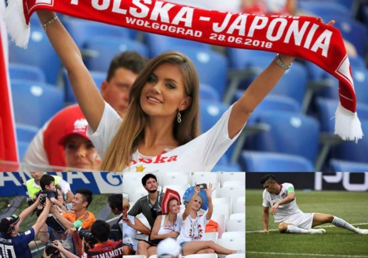 Las polacas y la japonesas tuvieron su duelo de belleza en las gradas. El portero nipón celebró con un bebé.