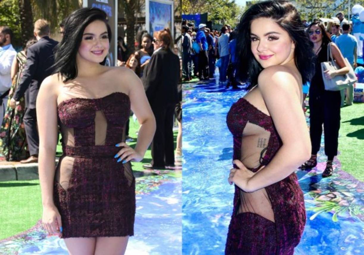 4- Durante la premiere de la película 'Los Pitufos: La villa perdida' la joven fue duramente criticada por usar un vestido strapless con algunas transparencias, las que delataban que no llevaba sostén ni pantis.<br/><br/>Las criticas fueron más punzantes debido a que la audiencia que esperaba la llegada de las estrellas, era en su mayoría niños fanáticos de los pitufos.