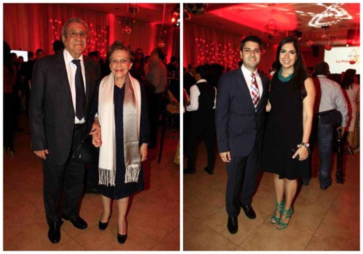 Miguel y Vera Facussé junto a Omar y Alicia Monterroso.