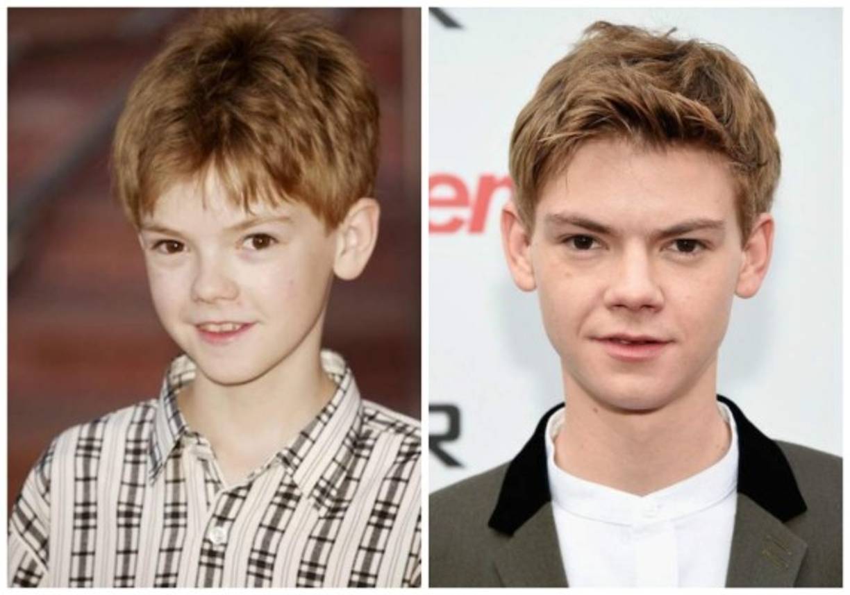 Thomas Brodie-Sangster (Sam, el pequeño enamorado) está igualito, misma cara.