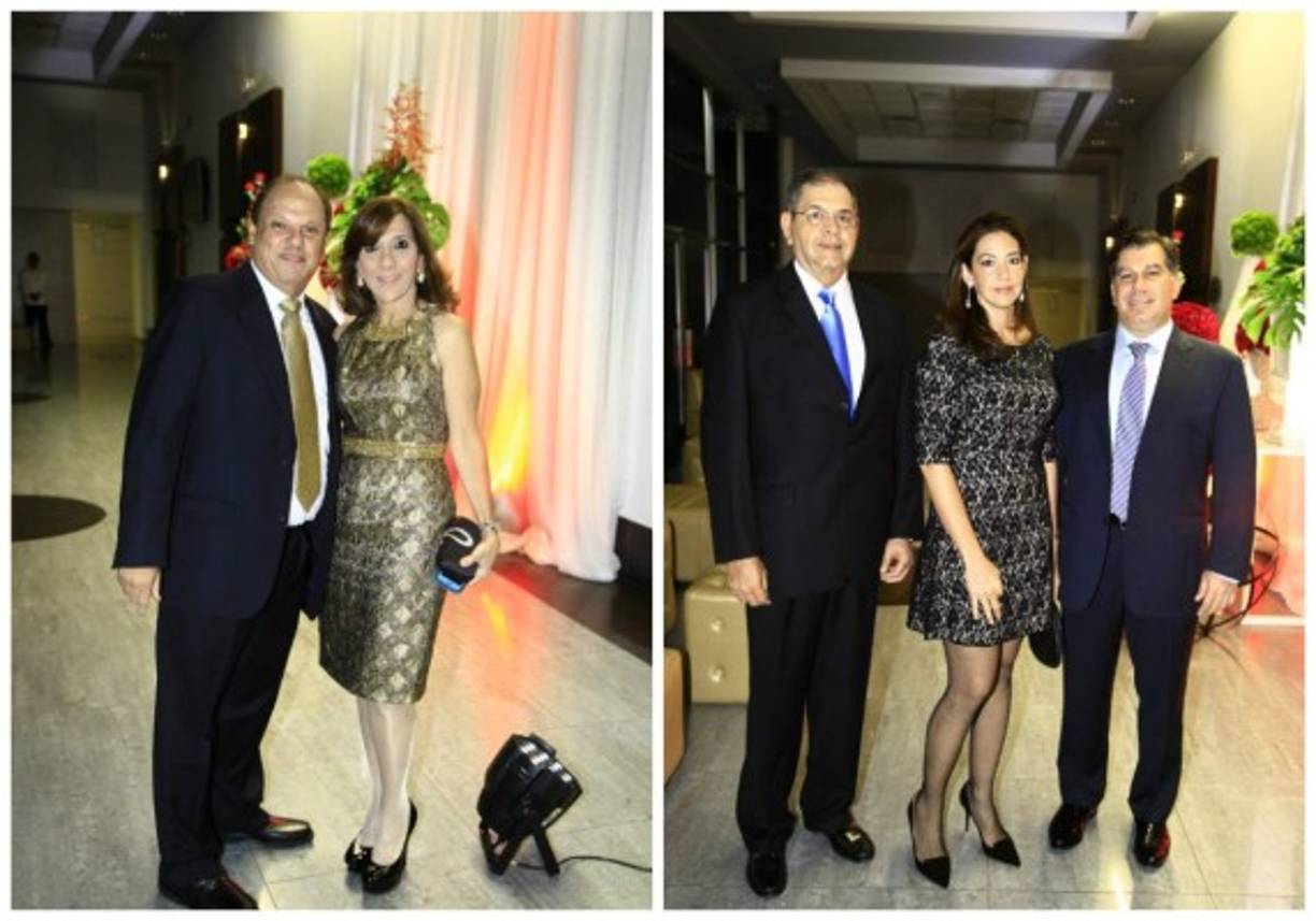 Roger y Diana Larach junto a Roberto Leiva, Mónica y Mateo Yibrín.