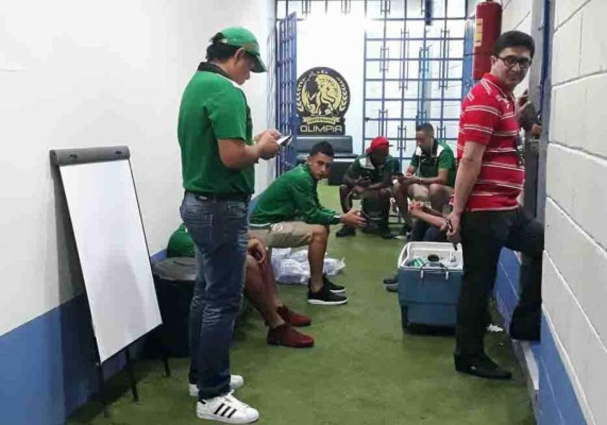 El Olimpia no le prestó su lujoso camerino al Marathón, cosa que anteriormente sucedia.