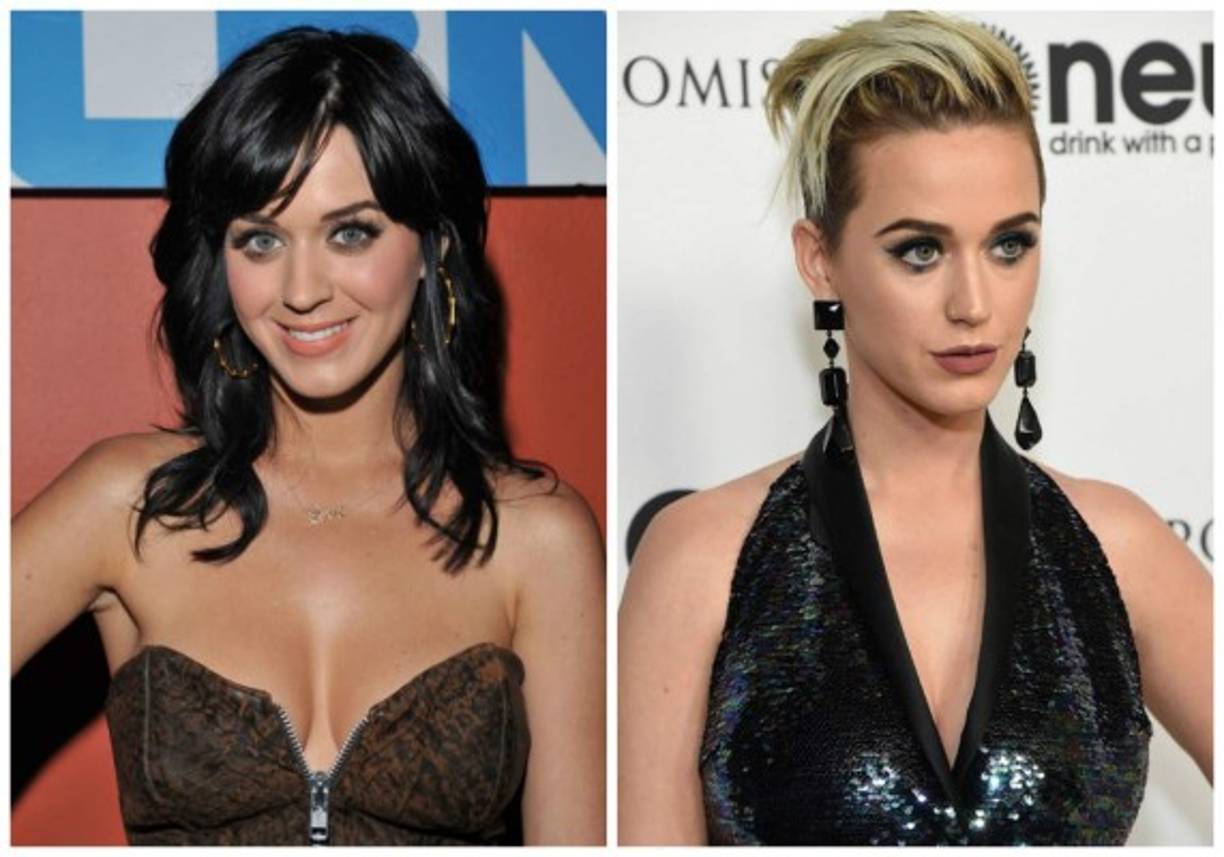 Por fortuna Katy Perry ha decidido no alterar su bello rostro, lo único que ha cambiado en la cantante son sus alocados looks.