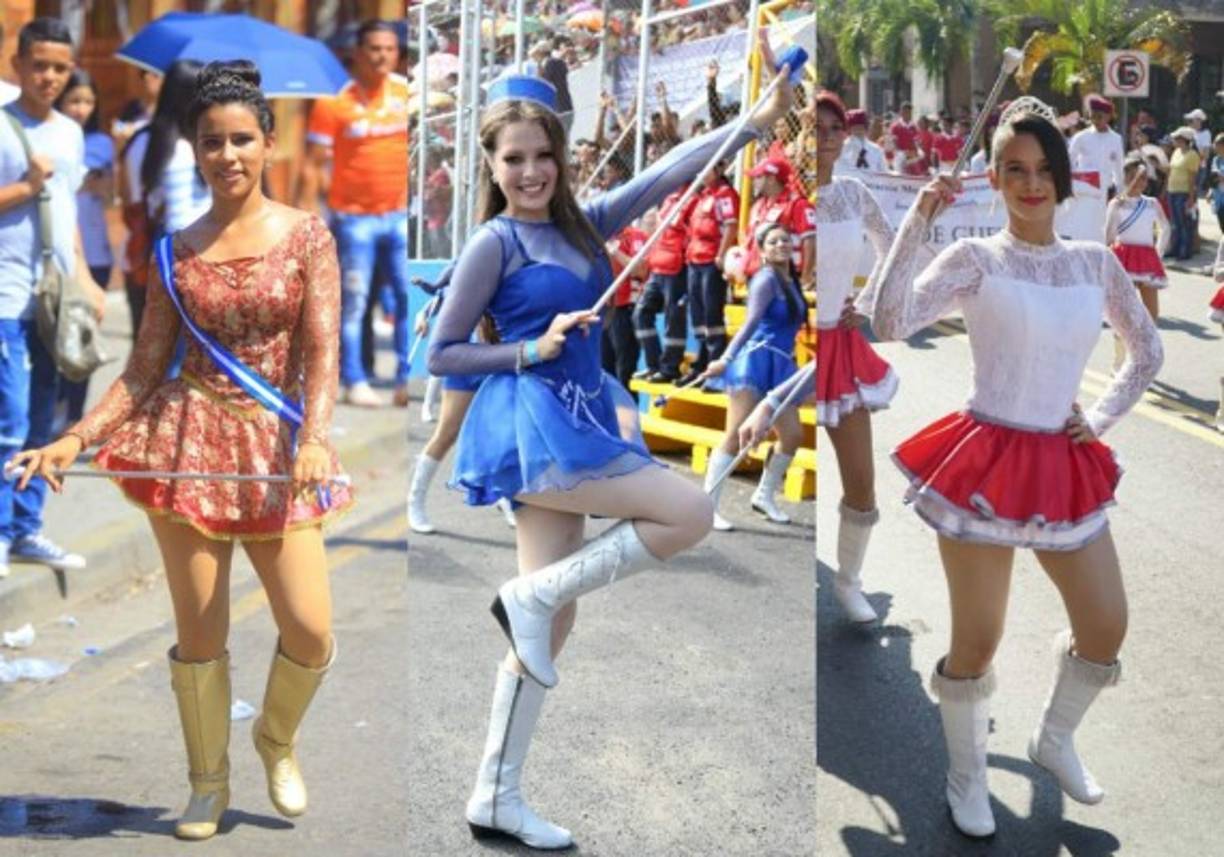 Con fervor y entusiasmo las hermosas 'palillonas' de varios centros educativos se unieron a los festejos cívicos en el196 aniversario de independencia patria, celebrados el 15 de septiembre.