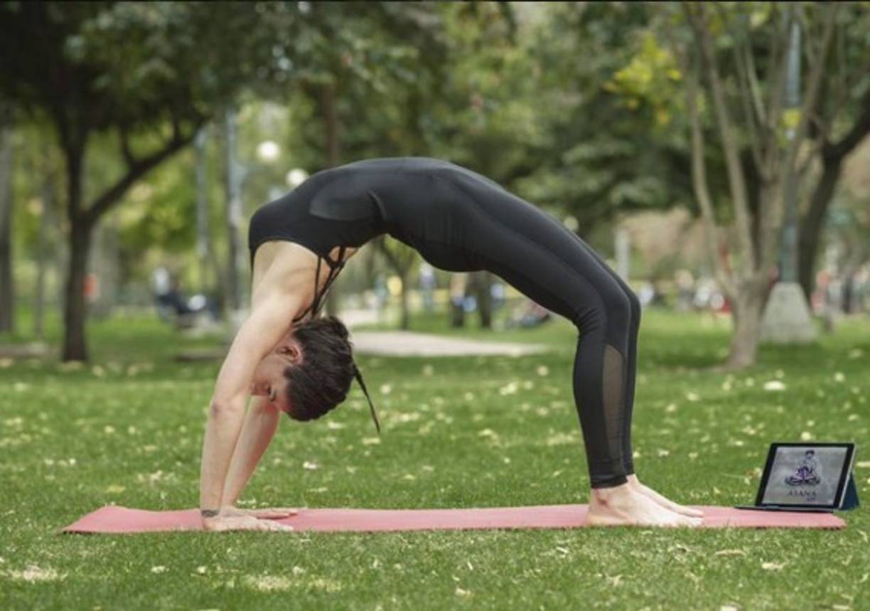 Con el yoga se ve que es una experta.