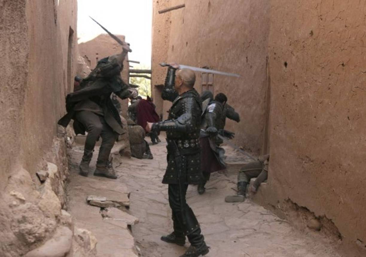 MARRUECOS. Lugar favorito para filmar. Rodaje de una pelea en la casba en Marruecos, que se ha convertido en lugar predilecto de cineastas extranjeros. Foto: EFE