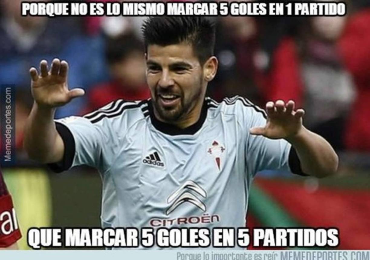 Nolito abrió la cuenta en la goleada en Balaídos.