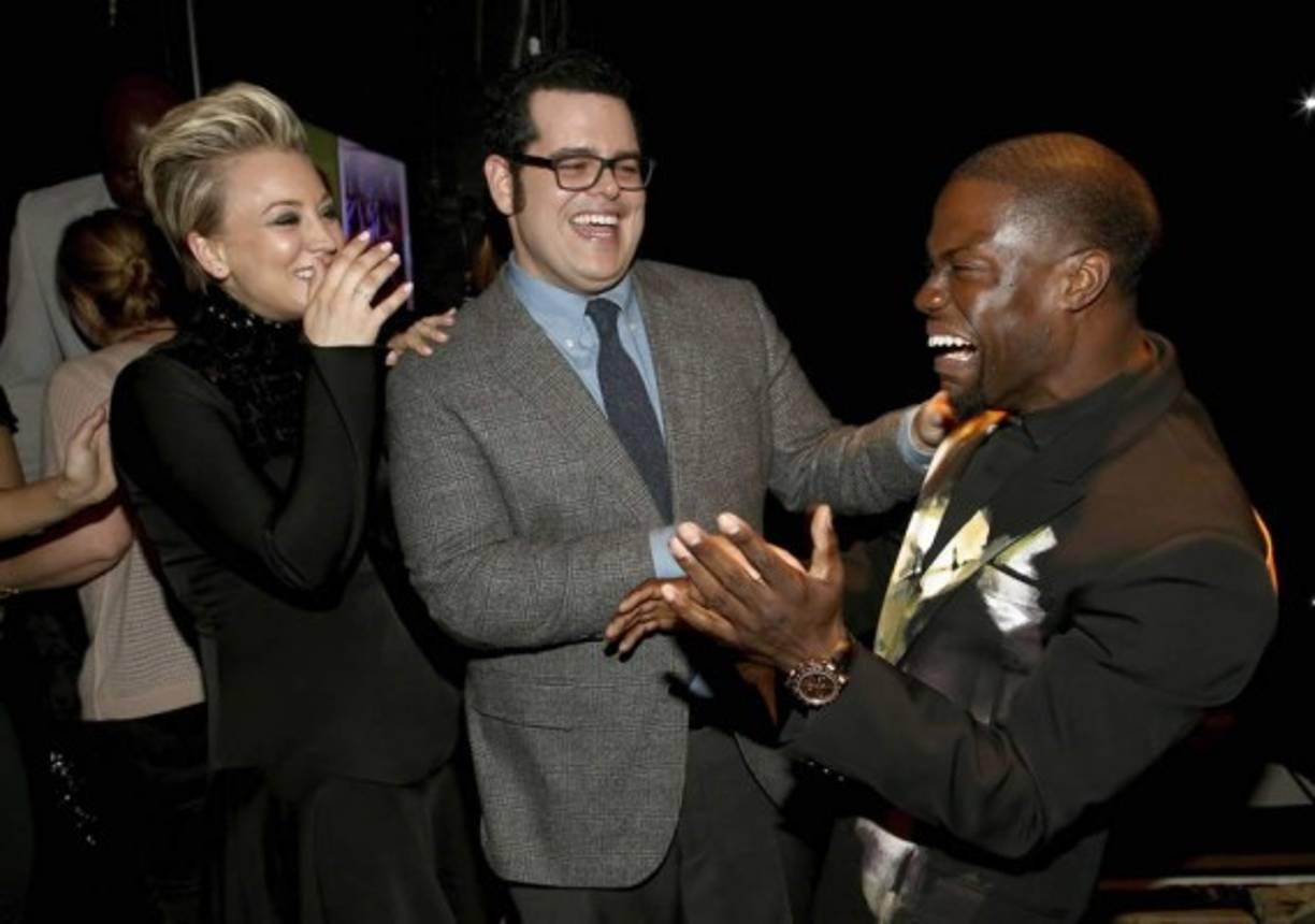 Kaley Cuoco, Josh Gad y Kevin Hart.
