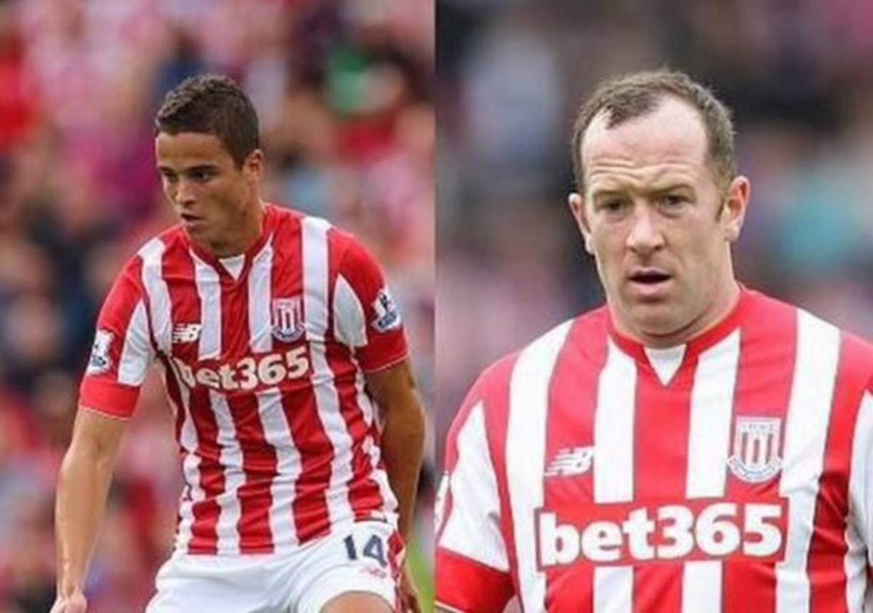 El holandés Ibrahim Afellay y el escocés Charlie Adam, 29 años.