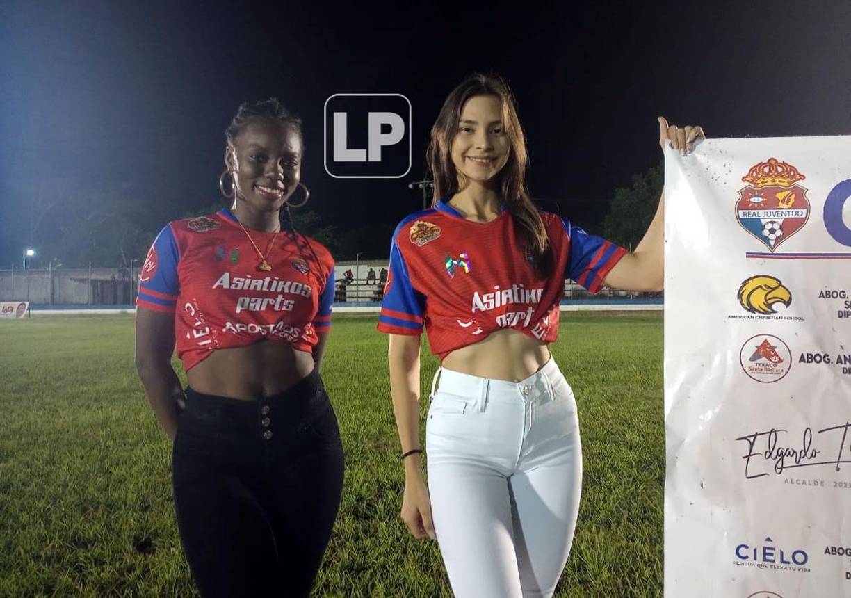 Ellas cautivaron con la camiseta del Real Juventud en la cancha del Argelio Sabillón.