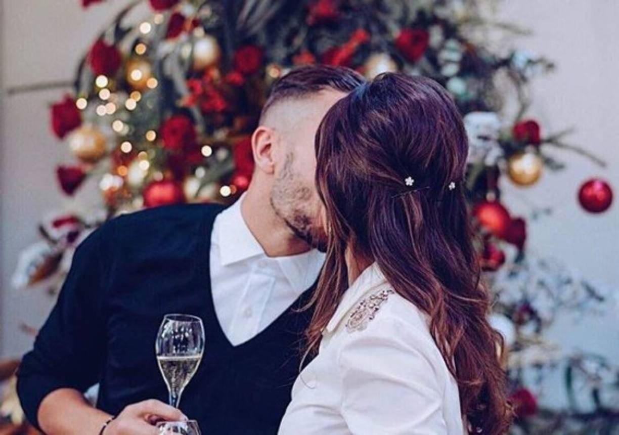 Koke y su novia Beatriz Espejel.