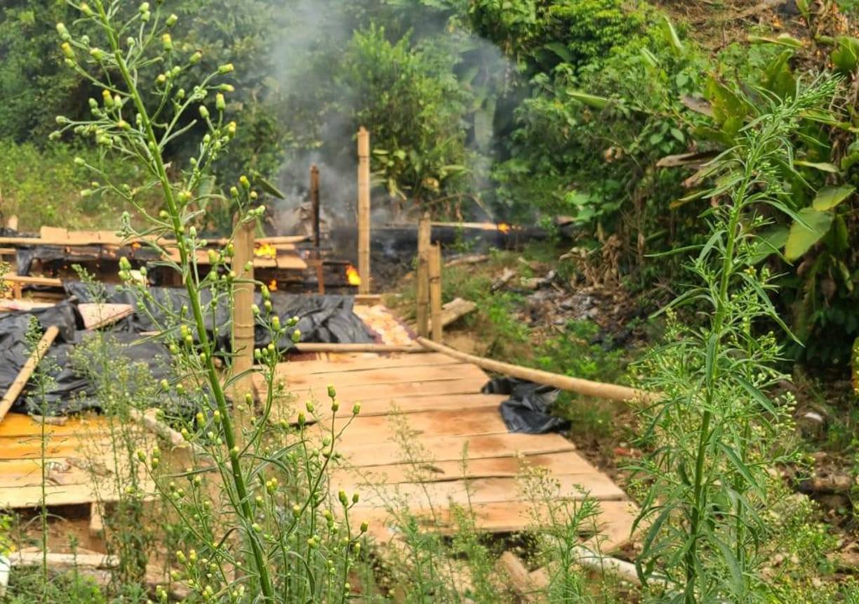 En la operación se destruyó, además, las muestras que se habían recolectado para su respectivo análisis en los laboratorios de medicina forense. 