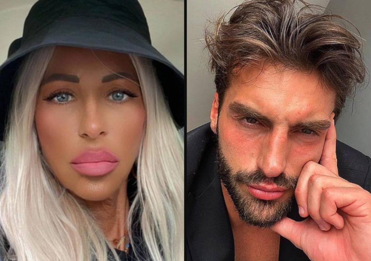 El defensa Giovanni Padovani, de 27 años, ha sido detenido y está acusado de asesinar a martillazos a su expareja, Alessandra Matteuzzi (derecha)