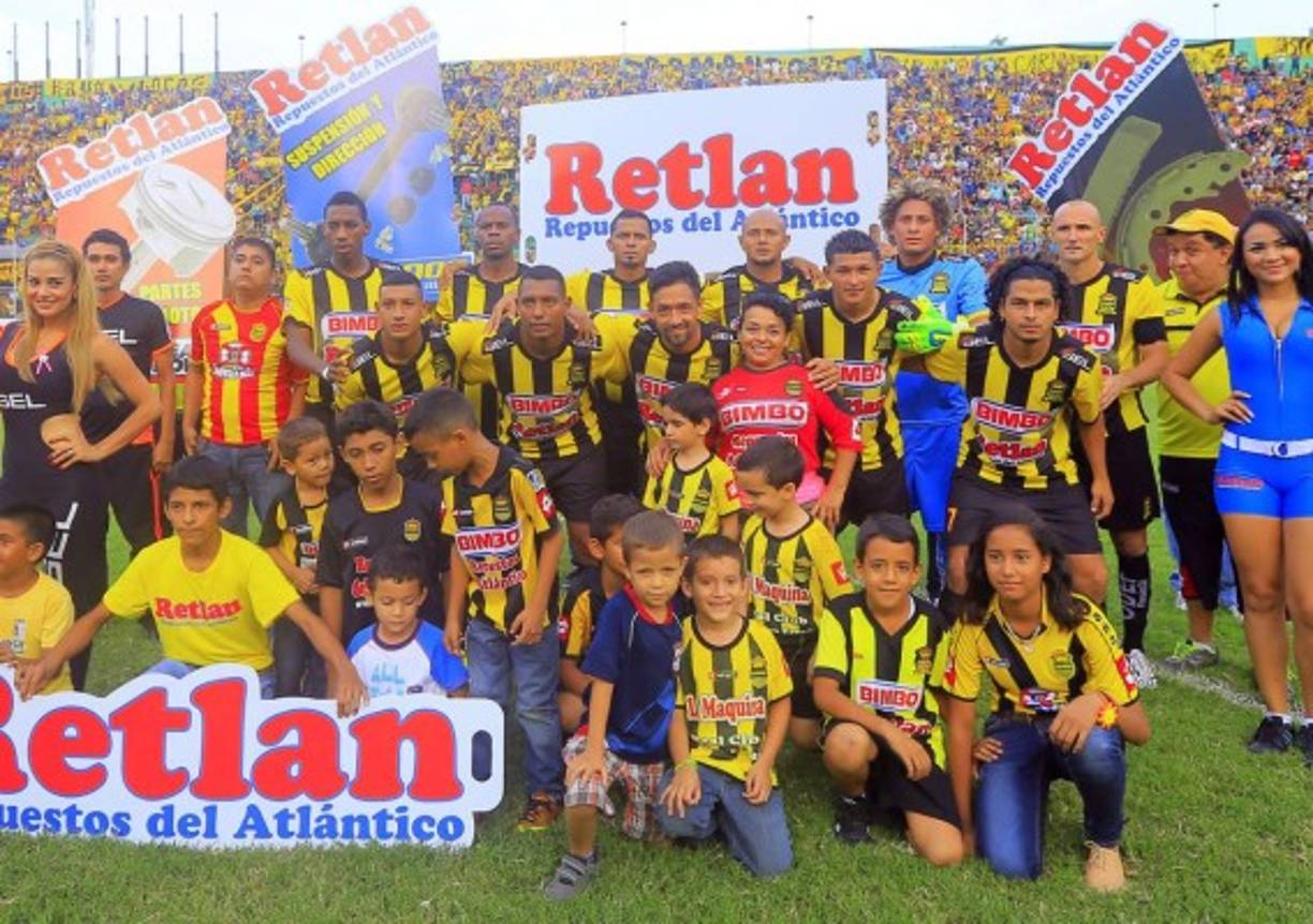Bryan Róchez, Porciano Ávila, Wilfredo Barahona, Sergio Mendoza, Kevin Hernández, Julio Pablo Rodríguez, Bryan Acosta, Marlon Peña, Juan Camilo Aguirre, Edder Delgado y Luis Lobo, el once titular del Real España ante Olimpia.