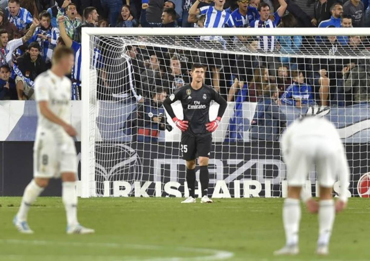 Thibaut Courtois no pudo evitar el gol del Alavés en el minuto 95.
