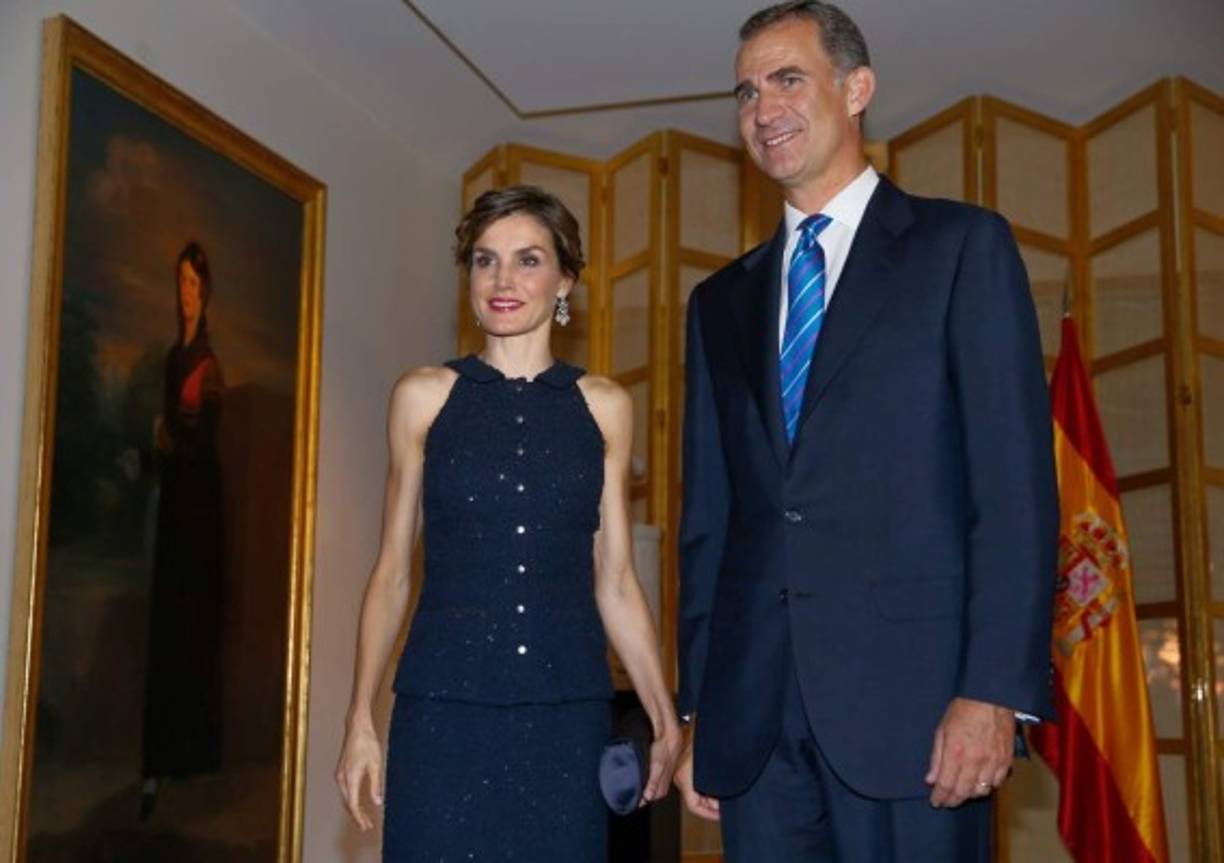 Los reyes asistieron a una recepción en la residencia del embajador de España en Washington.