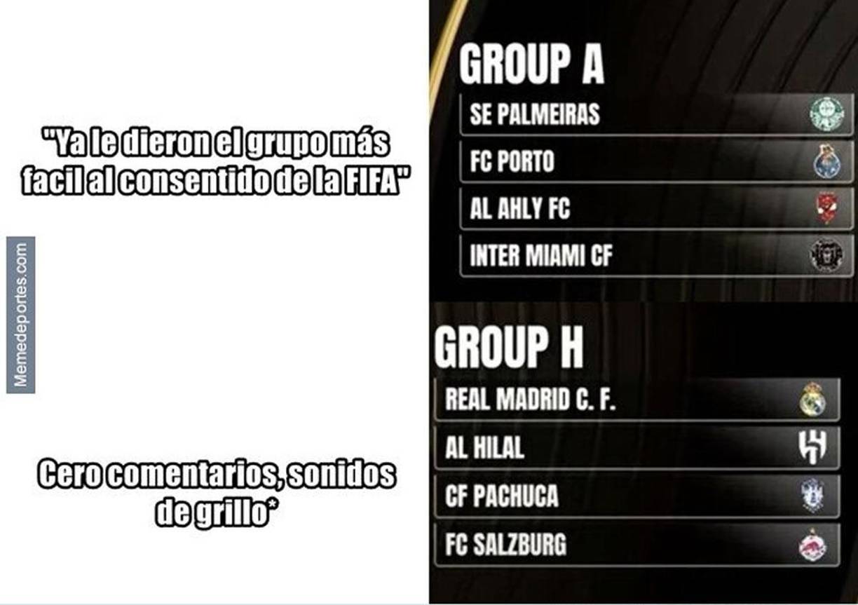 Los mejores memes que dejó el sorteo de los grupos del Mundial de Clubes 2025.