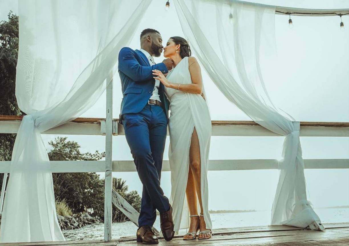 Clayvin se casó el pasado 30 de julio en Puerto Cortés. 