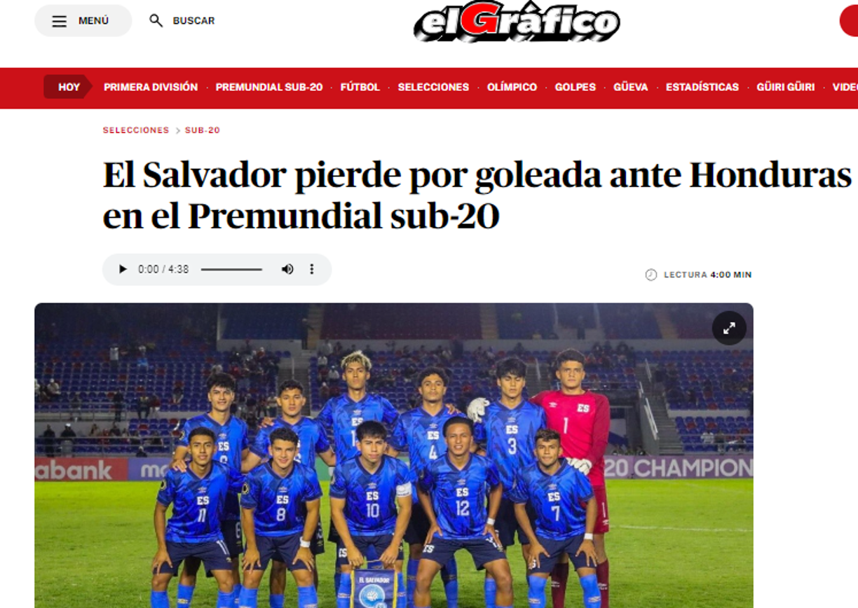Medios nacionales e internacionales reaccionaron tras la goleada de la ‘Mini H’ a El Salvador.