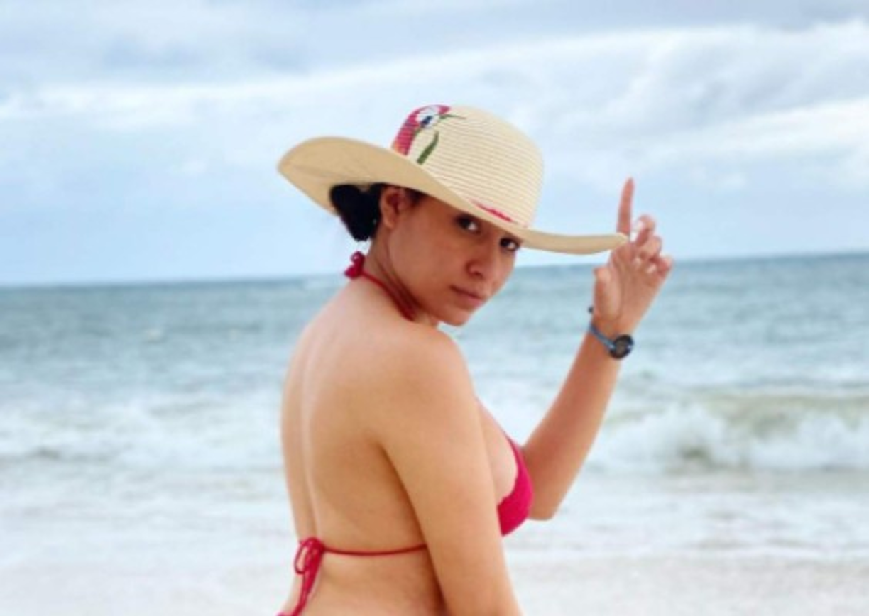 Rubio también se dejó ver sin una gota de maquillaje.