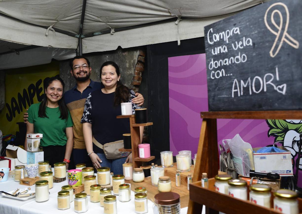 Soad Galeano, Amilcar Herrera y Kristel Cárcamo