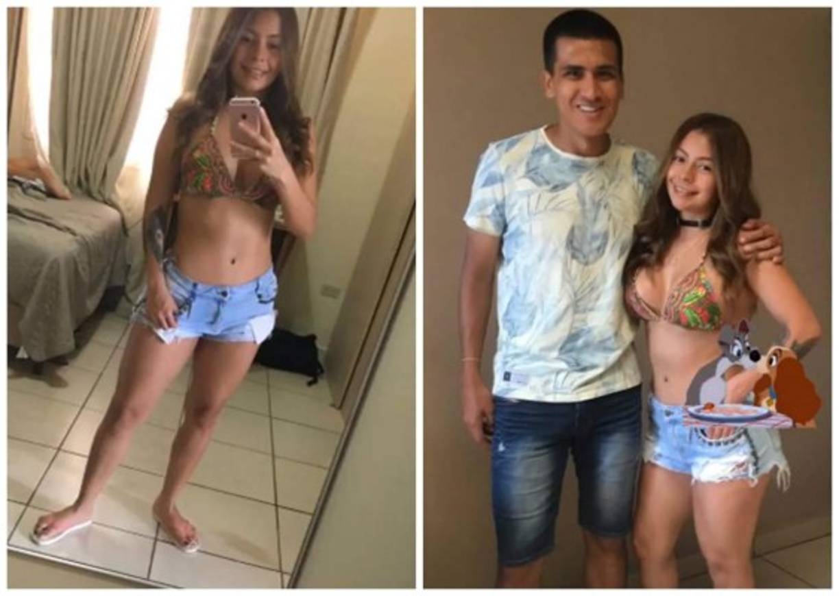 El futbolista colombiano Jaime Córdoba y su esposa Vivian García disfrutando sus vacaciones.