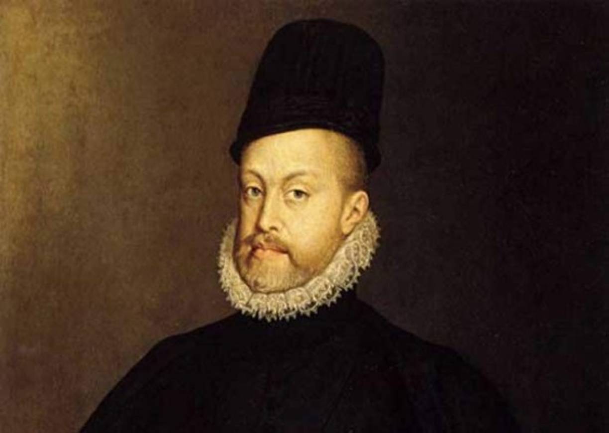 El reinado de Felipe II de España: 'A las Españas llegará un rey muy poderoso, por mar y por tierra subyugando nuestro mediodía; este mal hará rebajando la Media Luna, bajar las alas a los del viernes', escribió Nostradamus, al parecer en referencia a los hechos del siglo XVI, cuando Felipe II, que reinó entre 1555 y 1598, se enfrentó a los sultanes otomanos (la Media Luna) por el control del Mediterráneo y triunfó en la batalla de Lepanto en 1571.
