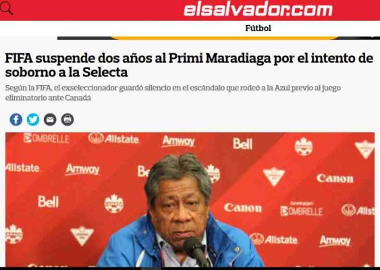 Los salvadoreños han dado detalles de lo que ha sido el castigo para Ramón Maradiaga, el DT estuvo el frente de la Selecta y por callar un soborno hoy fue castigado.