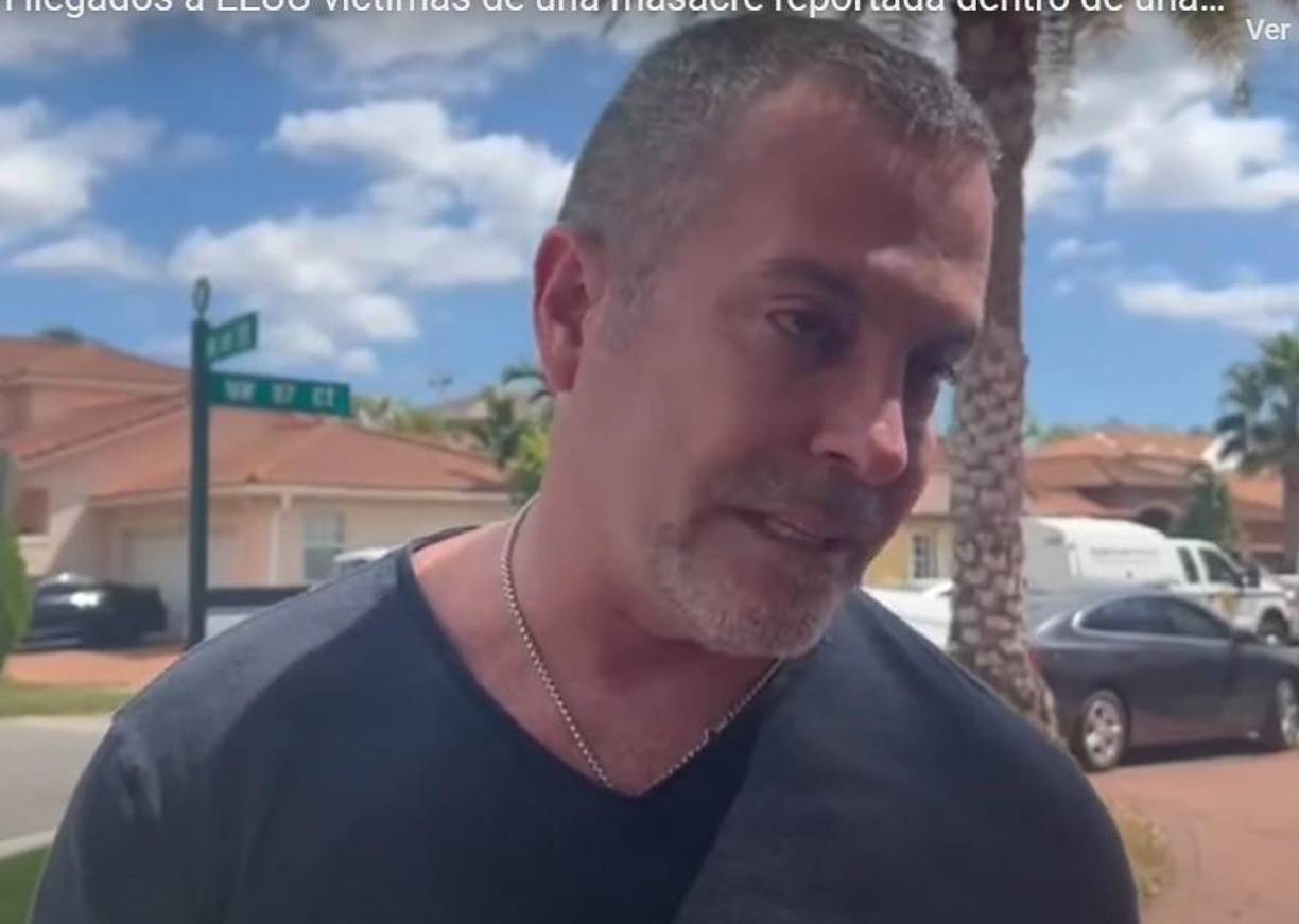 Rolando Aguilar (Fotografía) es el padre del Dhany, quien habría disparado contra cuatro miembros de su familia y luego se quitó la vida. 