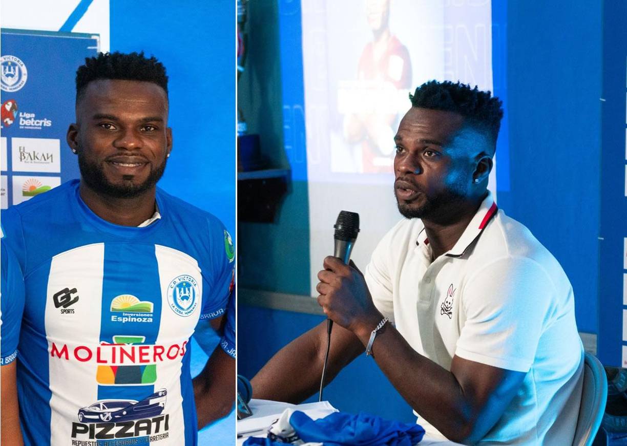 El Victoria presentó al delantero hondureño Kemsie Abbott, quien llega procedente de los Potros del Olancho FC.