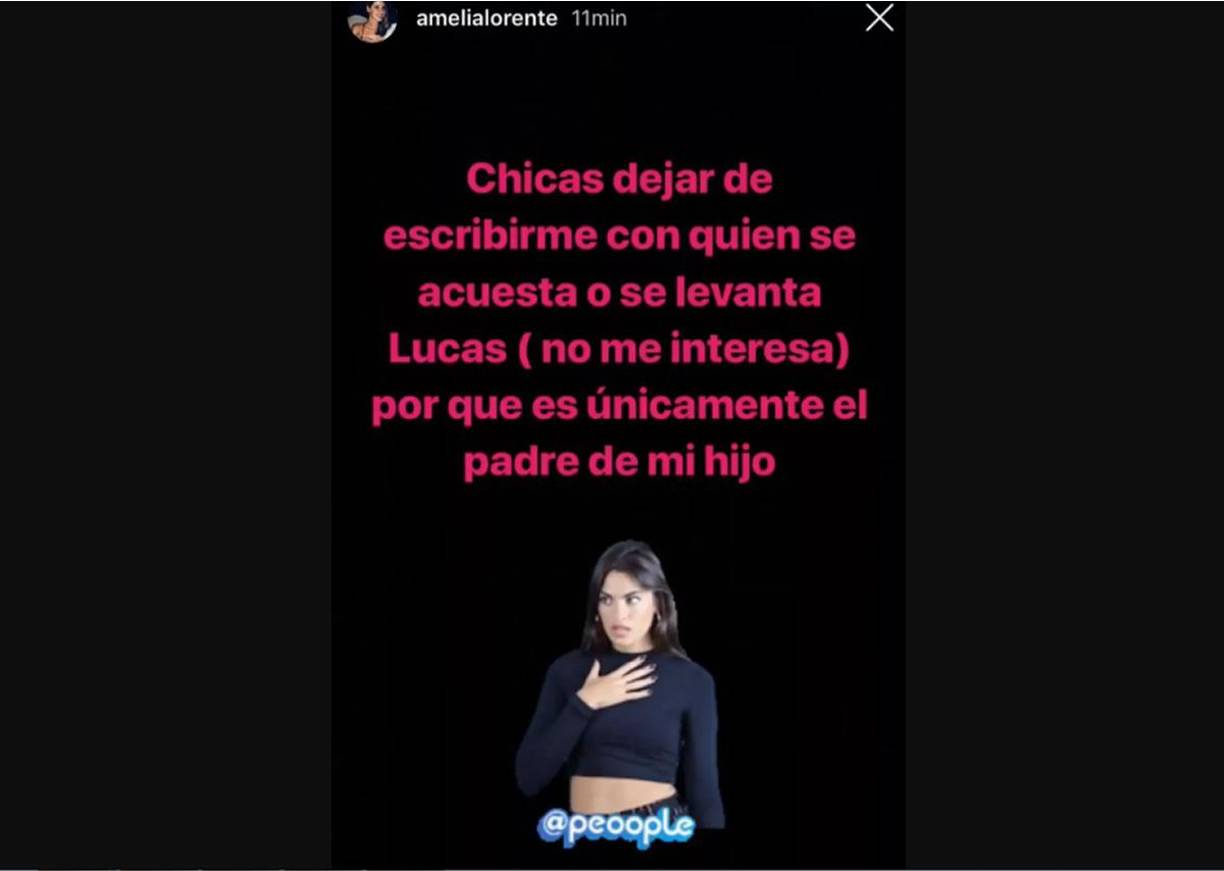 En 2019 Amelia Lorente publicó “chicas dejen de escribirme con quien se acuesta o se levanta Lucas (no me interesa) porque es únicamente el padre de mi hijo”, escribió la mujer del futbolista. Relación tóxica sin duda.