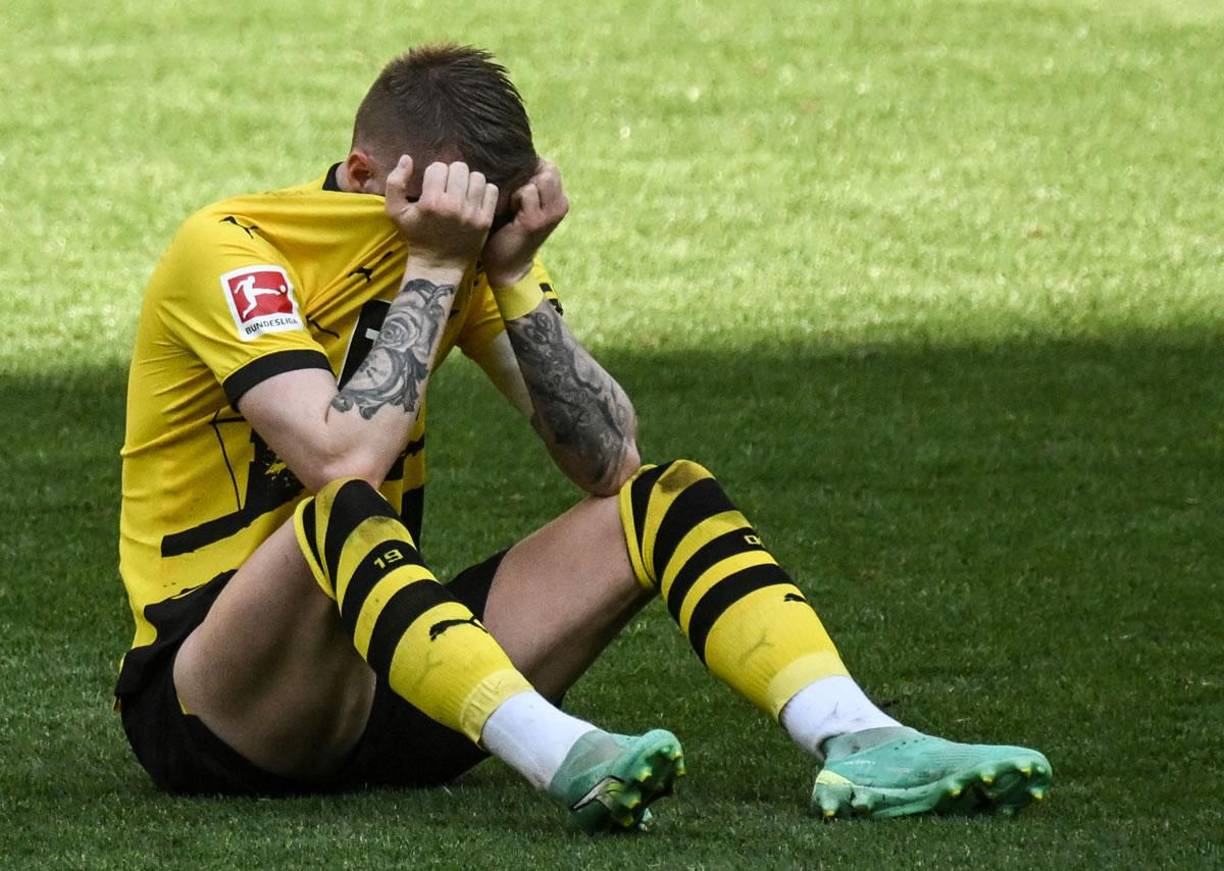Las dolorosas imágenes del Borussia Dortmund: Reus y Bellingham hundidos