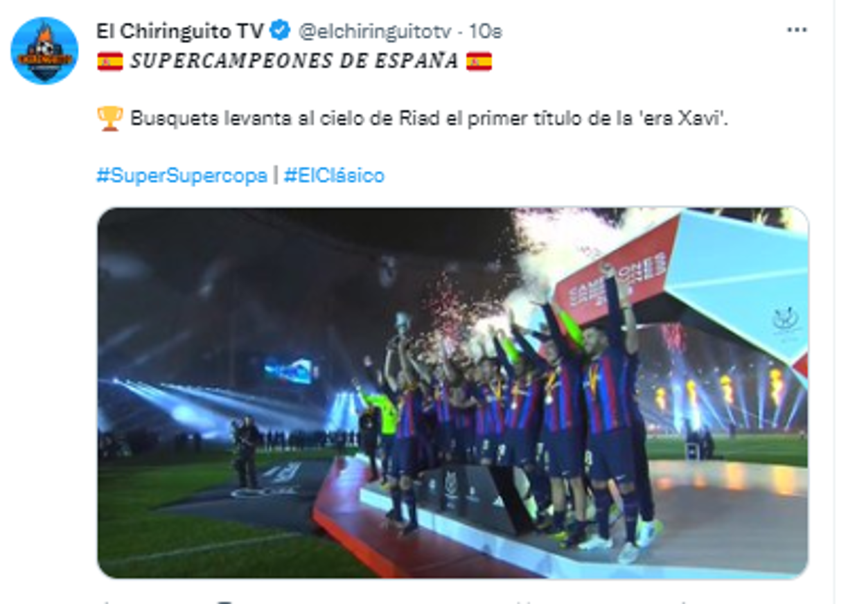 El Chiringuito de España: “SUPERCAMPEONES DE ESPAÑA”
