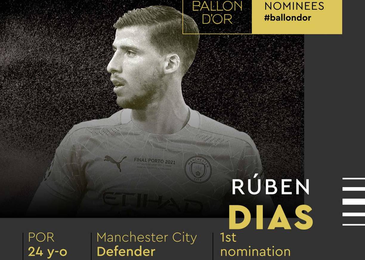 Rubén Días: Defensor portugués del Manchester City.