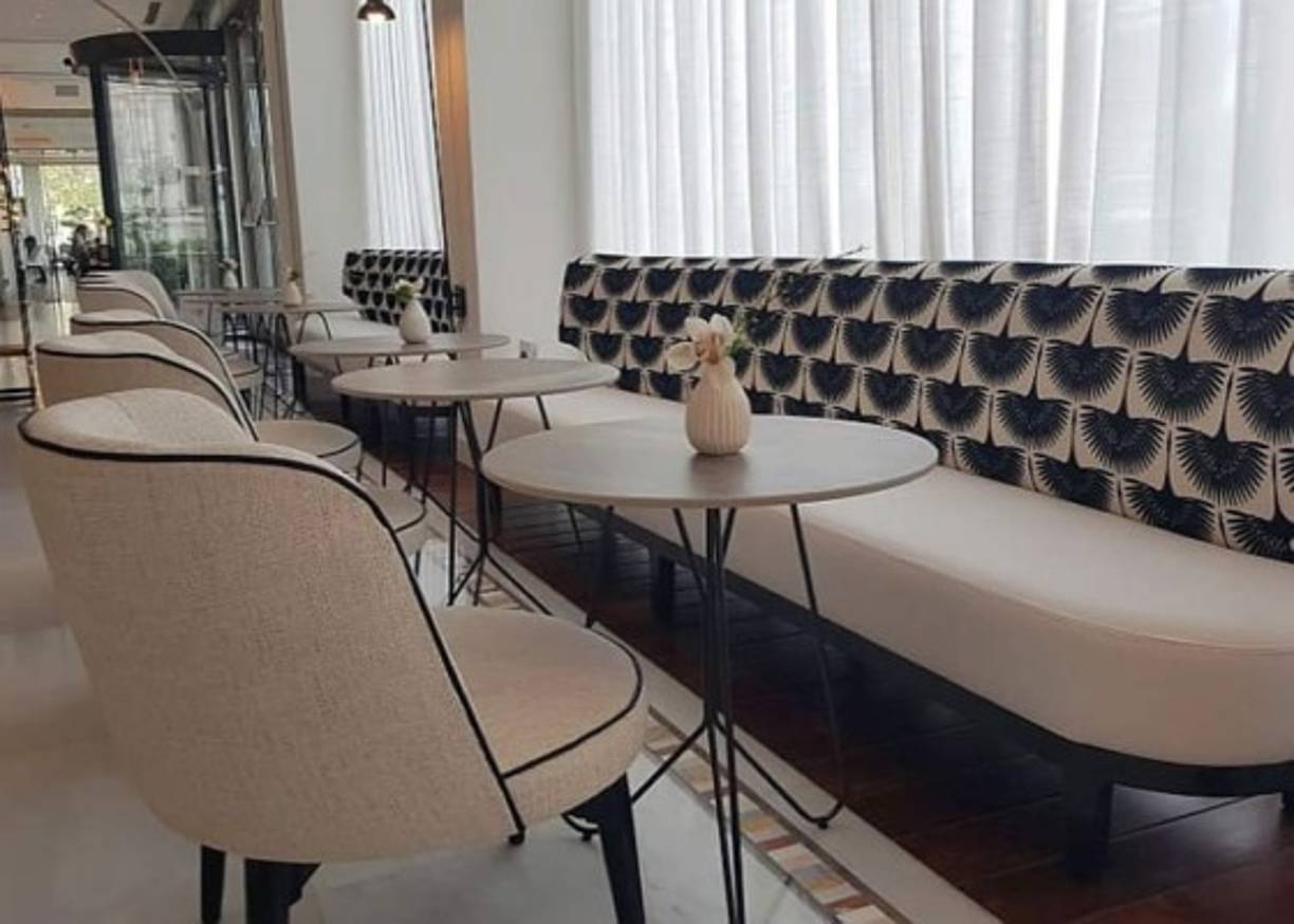 Uno de los salones principales del hotel de Messi.