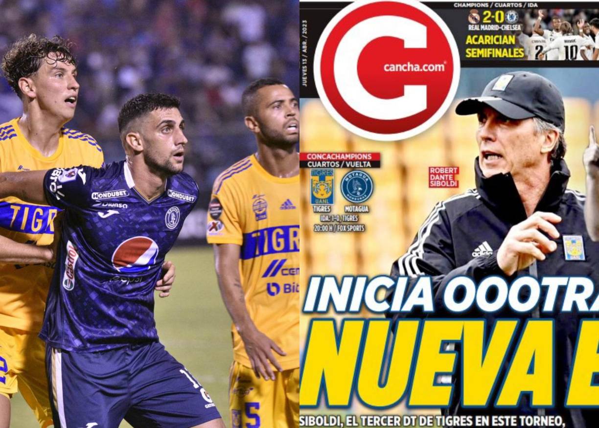 Prensa deportiva y afición de México se pronuncia de cara a la vuelta que sostendrán Tigres y Motagua por los cuartos de final de la Liga de Campeones de Concacaf.