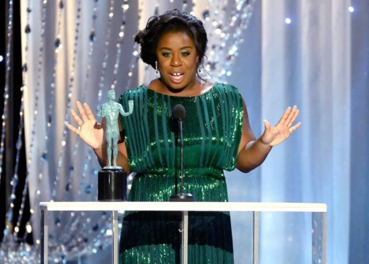 Uzo Aduba ganó por segundo año consecutivo el premio a mejor actriz de comedia por 'Orange is the New Black'.