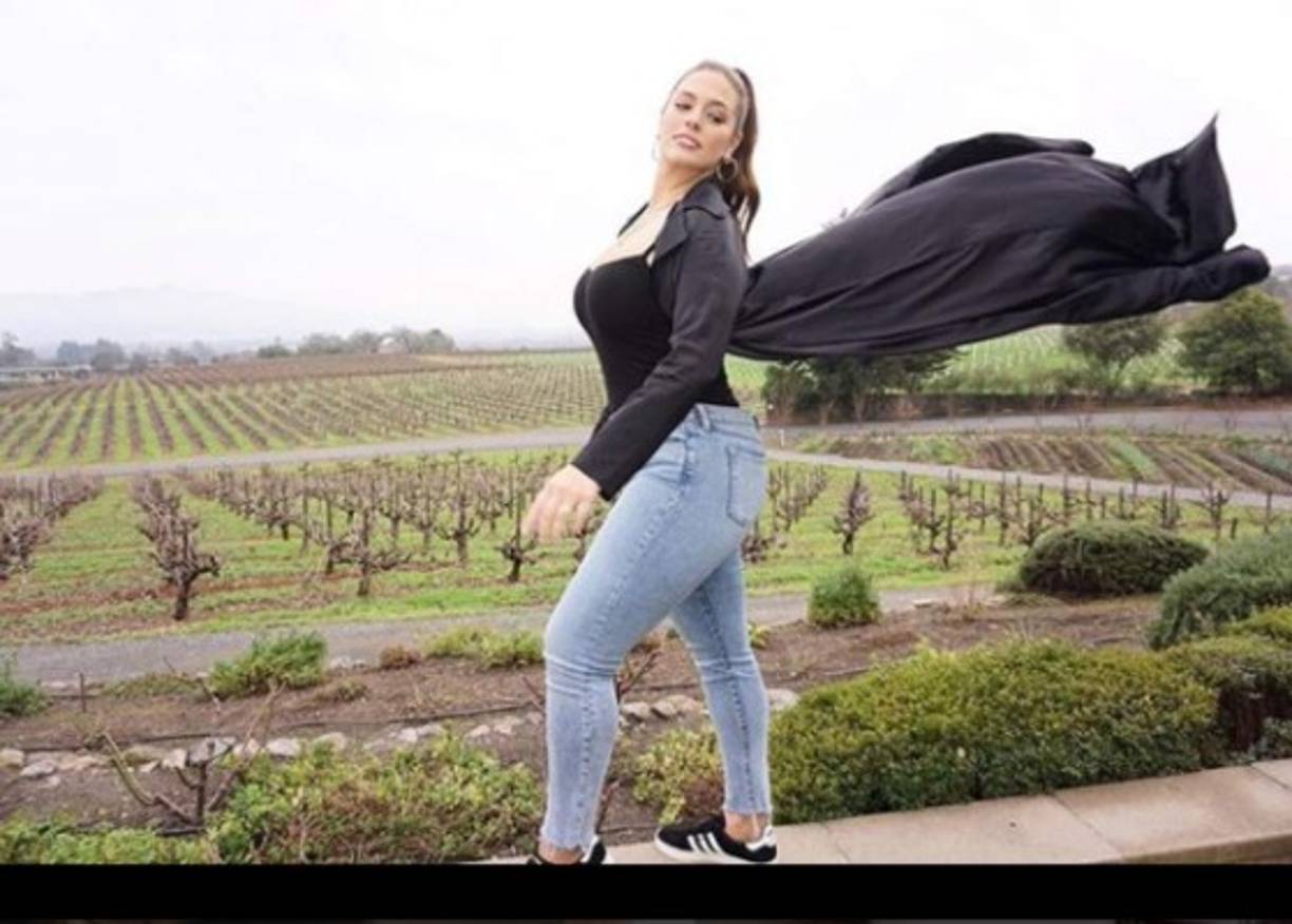 Ashley se animó a publicar en dicha red social, la imagen más atrevida de su sesión de fotos.