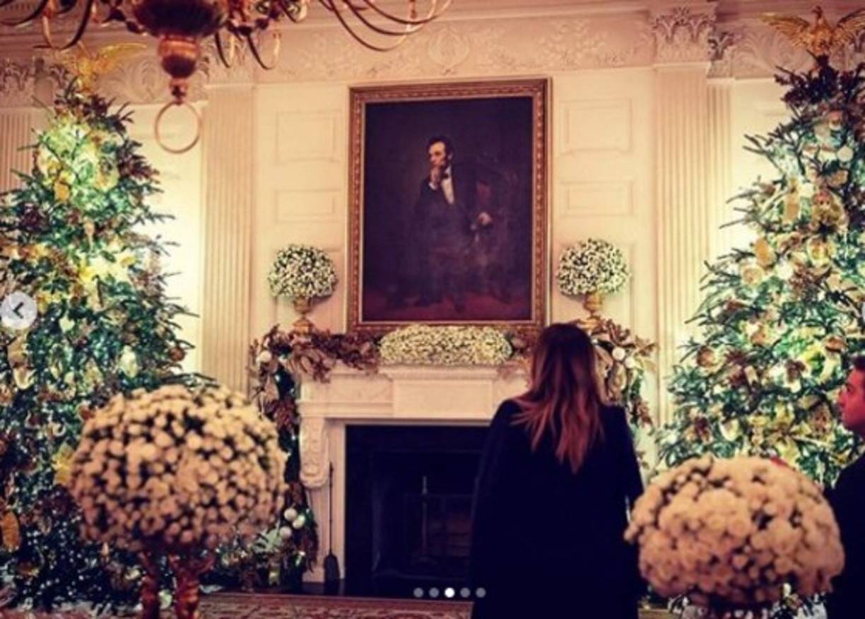 Melania y Donald Trump pasarán su segunda Navidad en la Casa Blanca.